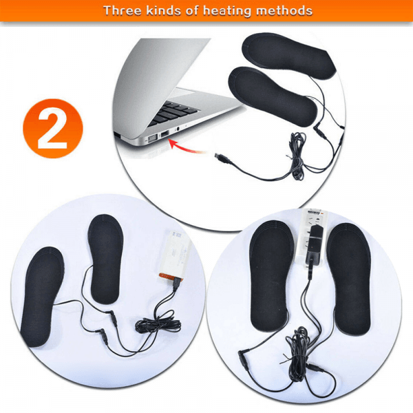 Branturile incalzite Cardinella, USB, Marime M35-39, Neagra - imagine 4