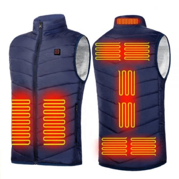 Vesta încălzită electric în 9 zone Cardinella, Camuflaj 2XL - imagine 2