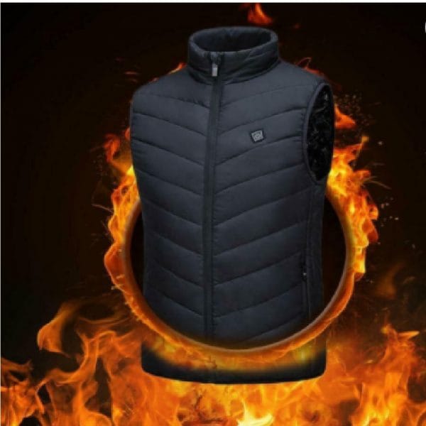 Vesta încălzită electric în 9 zone Cardinella, Camuflaj 2XL - imagine 5